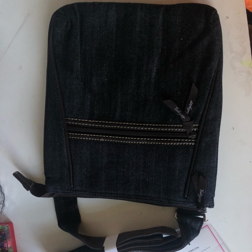 Denim cross body bag
